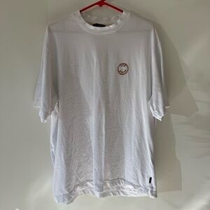 Ted Baker London White Strawberry Back Graphic Tee US XL Cotton